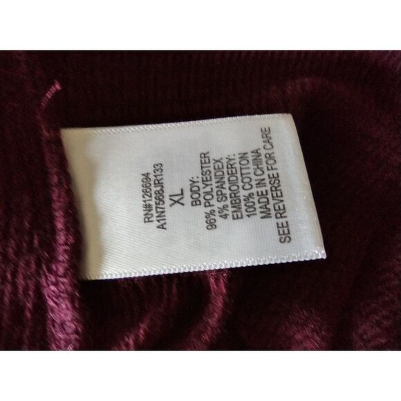NWT Live to be Spoiled Burgundy Cold Shoulder Blouse Sz XL - Picture 5 of 5